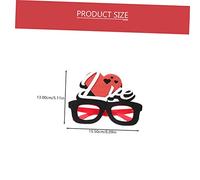 ULTECHNOVO 8pcs Valentine Party Supplies Heart Shaped Glasses Funny Photo Booth Props for Adults and Masquerade Carnival Festival Dress Up Accessories