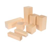 ULTECHNOVO 8Pcs Wood Carving Blocks Unfinished Basswood for Beginners and Adults DIY Whittling Craft with Multiple for Creative Woodworking and Shaping Projects