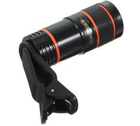 ULTECHNOVO 8x Monocular Smartphones Camera Photography Lens High-definition Macro Lens Large Depth of Field Abs Material Black for Watching The Game