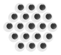 ULTECHNOVO 90Pcs 20Mm Glow-in-The-Dark Plastic Doll Eyes for Crafts DIY, Luminous Eyeballs for Halloween Decor and Stuffed Animals, Self-Adhesive Doll Making Supplies