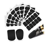 ULTECHNOVO 94Pcs Saxophone Mouthpiece Cushions Thick Food-grade Pads with Strong Adhesive for Soprano Alto Tenor Sax Clarinet Square and Oval Shapes for Noise Reduction and Comfortable Play
