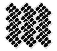 ULTECHNOVO 96pcs Black Saxophone Tooth Pads Mouthpiece Cushions for Sax and Clarinet with Anti Slip Rubber Material and Oval Shape for Practice and Stage Use