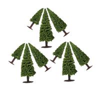 ULTECHNOVO 9pcs Miniature Trees for DIY Crafts Realistic Fake Tree Ornaments with Lifelike Texture Mixed Model Landscape for Train Scenery Architecture Urban Planning and Garden Design