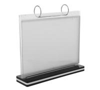 ULTECHNOVO A5 Menu Holder with Stand Plastic Menu Folder for Restaurant Tables Table Card Holder for Advertising Desktop Display Stand with Flip Pages for Menus and Notices