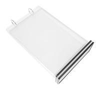 ULTECHNOVO Acrylic Flip Menu Holder Stand with Solid Base Support, 6 Pages Vertical Double-sided Display, Detachable Desktop Sign Holder for Homes and Schools