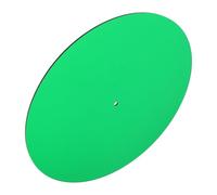 ULTECHNOVO Acrylic Turntable Slipmat Replacement Anti-static Vinyl Record Player Mat Transparent Green Vibration Damping Slip Cushion for Scratch Protection and Noise Reduction
