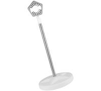 ULTECHNOVO Adjustable 50-106cm Blow Dryer Stand Stainless Steel Hair Dryer Holder Stand White Pet Grooming Weight-bearing Floor Support for Pet's Bath Time at Home