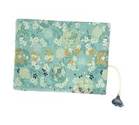 ULTECHNOVO Adjustable Decorative Book Sleeve for Notebooks Tear-Resistant Cloth Cover Book Protector for Students with Floral Printing