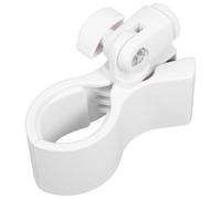 ULTECHNOVO Adjustable Plastic Microphone Clip with Secure Grip and Compact Design, Suitable for Microphones with 32-60mm Diameter, Includes 5/8"+3/8" Screw Adapter for Mic Stand and Desk