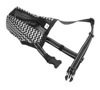 ULTECHNOVO Adjustable Puppy Muzzle for Dogs with Breathable Polyester Mesh, Prevents Biting and Barking, Suitable for Training and Behaviour Management, Front Snout Circumference 10.6-11.8