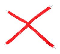 ULTECHNOVO Adjustable Snare Drum Strap Marching Drum Strap Red Polypropylene Fiber Metal Thickening Hooks on Both Ends for People Who to Stand Move and Dance Parade