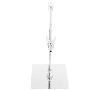 ULTECHNOVO Adjustable T Shaped Poster Holder 1 Stand Silver Stainless Steel Metal Abs Plastic Simple Style Versatile Desktop Indoor Advertising Sign Display