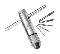 ULTECHNOVO Adjustable Tap Wrench M3-m8 Steel T-Handle Ratchet for Taps | Manual Hand Tapping Tool, Comfortable Grip and Reversible Action, for Home Car Bike Maintenance