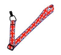 ULTECHNOVO Adjustable Ukulele Strap with Flag Design Lightweight Polyester Carbon Material for Comfortable Play