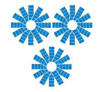 ULTECHNOVO Air Conditioner with 3 Tails, Self-adhesive Copper Plated Paper Labels 150pcs Airflow Indicating Stickers Blue for Plastic Vents and Air Outlets for Classrooms and Schools