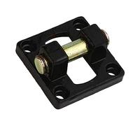 ULTECHNOVO Air Cylinder Mounting Base Pneumatic Cylinder Clevis Bracket with 4 Bolt Holes Black Metal Anti-wear and Easy to Install Random Color for Industrial Automation