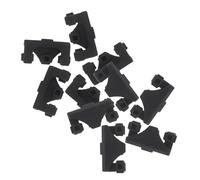 ULTECHNOVO Air Fryer Bumpers Black 10pcs Silicone Triangle Easy to Replace Replacement Covers Protective Feet Tips and Protecting Grill Pan Edges for Air Fryers