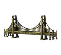 ULTECHNOVO Alloy Bridge Model, Desktop Architectural Sculpture Retro Workmanship, Distressed Craftsmanship and Artistic Touch, Home Decor Ornament for Anniversaries and Birthdays