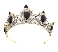 ULTECHNOVO Alloy Crystal Crown Headband for Women Elegant Wedding Headdress Bridal Tiara with Rhinestones Sparkling Photo Prop for Birthday Prom Party Special Occasions