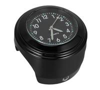 ULTECHNOVO Aluminum Alloy Motorcycle Handlebar Clock and Thermometer Dust Resistant Dial Bike Clock for Accurate and Temperature Display Motorbikes