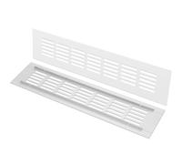 ULTECHNOVO Aluminum Alloy Ventilation Grille 2pcs Rectangular | Silver Finish, 50x300mm Size, Side Wall and Ceiling Installation, Corrosion Resistant