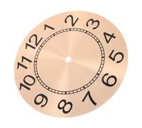 ULTECHNOVO Aluminum Clock Dial Face round Metal Clock Face with 1-12 Arabic Numbers Featuring Easy Installation and Precise Time Display for Repair and Workspace Use Suitable for DIY Home