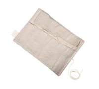 ULTECHNOVO Antique Style Pencil Roll Wrap, Rope Tie Organizer | Polyester and Linen Blend, Multi-slot Storage for Pens, Pencils, Paintbrushes, Desk Use