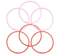 ULTECHNOVO Aquarium Floating Plant Isolation Rings 6Pcs Plastic Fish Feeding Circles for Aquatic Plant Support in Tropical Fish Tanks