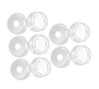 ULTECHNOVO Baby-Proof with High Temperature Resistance Stove Knob Covers 5pcs White Plastic Gas Stove and Oven Knob Protectors Easy to Install Child Safety Covers for Children and Persons