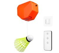 ULTECHNOVO Badminton Rebound Trainer Single Portable Device with Iron Alloy Frame and Remote Control, Suitable for Home Indoor Training and Self Practice Random Color
