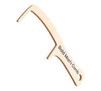 ULTECHNOVO Bald Man Wooden Comb Humorous Sl nd Simple Design Elegant Wood Grooming Tool for Combing Hair Mustaches for Clown Costumes Comedy Acts