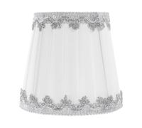 ULTECHNOVO Barrel Cloth Lampshade in White Color, Keeps Light Bulb Dust-Free, for Wall Lamp and Study Room Use