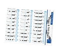 ULTECHNOVO Bass Clarinet Chord Chart and Finger Guide on Coated Paper with Printing for Beginners and Experienced Players, Convenient Practice Tool for Mastering Notes and Chords Quickly