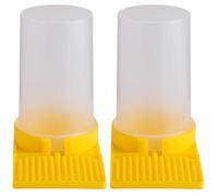 ULTECHNOVO Bee Water Feeder Easy to Operate and Simple to Use 2pcs for Beehive Entrance Plastic Bee Watering Cups