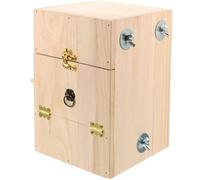 ULTECHNOVO Bird Hatchery Breeding Box Comfortable Living Place Sleeping Bed Wood Creative Simple Design Indoor Use for Parrot Lark