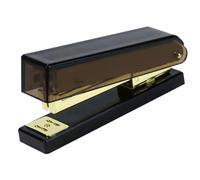 ULTECHNOVO Black Acrylic and Metal Stapler for Office Desk with Large Capacity, Elegance and Durability, for Office Supplies and Student Stationery