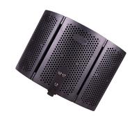 ULTECHNOVO Black Microphone Windshield Pop Filter Microphone Denoise Cover with Abs Sponge Material Dust Blocking Wind Noise Reduction Floor Style for Music Studio Recording