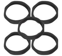 ULTECHNOVO Black Plastic Microphone Anti-Slip Rings 5Pcs Shockproof Protection for Ktv and News Interview Microphone Accessories