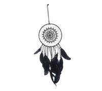 ULTECHNOVO Black Plume Dream Catcher Wall Hanging Handwoven Rustic Ornament for Room Decor Home and Balcony Decoration Craftsmanship