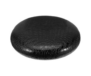 ULTECHNOVO Black round Pu Bar Stool Seat Cushion Replacement Thickened | Precise Fit for Metal Dining Chair and Bar Stool, Home Kitchen Use, Elegant Modern Minimalist Look