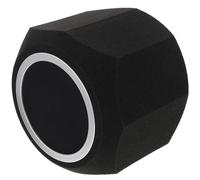 ULTECHNOVO Black Sponge Mic Covers Noise Cancelling Strong Adaptability Microphone Sound Insulation Cover for Indoor Recording Human Voice Recording