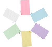 ULTECHNOVO Blank Cards English Words Cards Flashcards with Binder Ring Assorted Color Paper Delicate Appearance Lightweight for Trips and Vacations