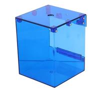 ULTECHNOVO Blue Acrylic Bird Bath Box for Parrots and Birds Provides View Suitable for Vision Cages