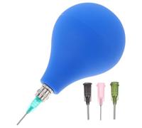 ULTECHNOVO Blue Clay Modeling Tool Kit with Rubber and Stainless Steel Applicator Bottle for Pottery Glazing and Decorating, Easy and Accurate Slip Dispensing with Precise Control for Ceramic