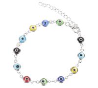 ULTECHNOVO Blue Evil Eye Bracelet for Women, Metal Adjustable Wrist Chain with Unique Boho Style, for New Year or Engagement, Adds Personal Touch and Expands Wardrobe Color