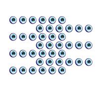 ULTECHNOVO Blue Plastic Evil Eye Charms with Unique round Flat Design for DIY Jewelry Making and Cell Phone Decoration to Develop Creativity and Imagination