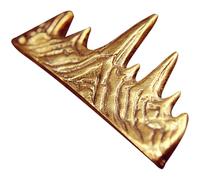 ULTECHNOVO Brass Calligraphy Brush Holder Pen Holder Stable Base Easy to Store Traditional Design Golden Colour Suitable for Office and Home Use