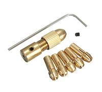 ULTECHNOVO Brass Collet Drill Chuck Tool Set for Rotary Tools Micro Drill Bit Clamp for Woodworking Includes for Easy Use