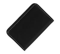 ULTECHNOVO Business Card Holder for Men Black Mini Briefcase Style with Stainless Steel and Artificial Leather Organizing Business Cards for Office and Professional Use