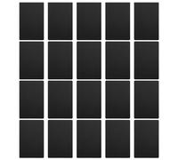 ULTECHNOVO Business Cards Never Rust for Engraving Machine Test 50pcs Black Aluminium Alloy Metal Blank Sheets for Professional Id Card Printing and Office Use